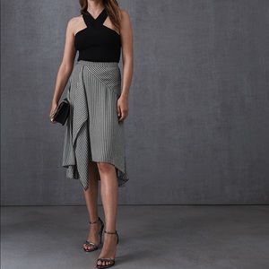 Reiss Houndstooth Print Skirt